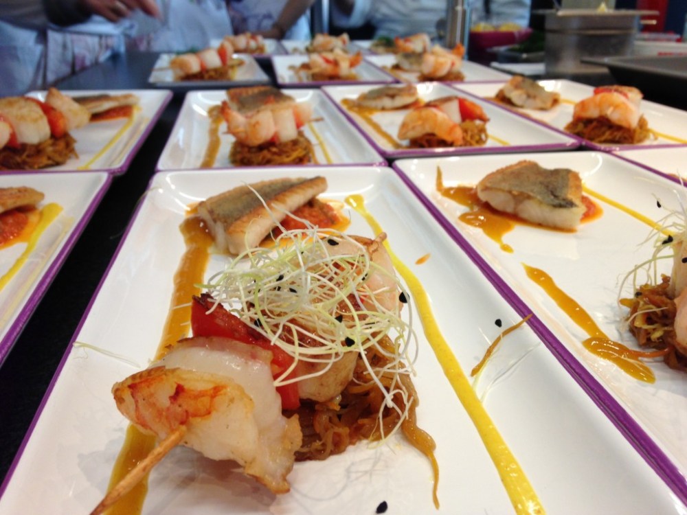 Grilled Fish and Seafood Skewers