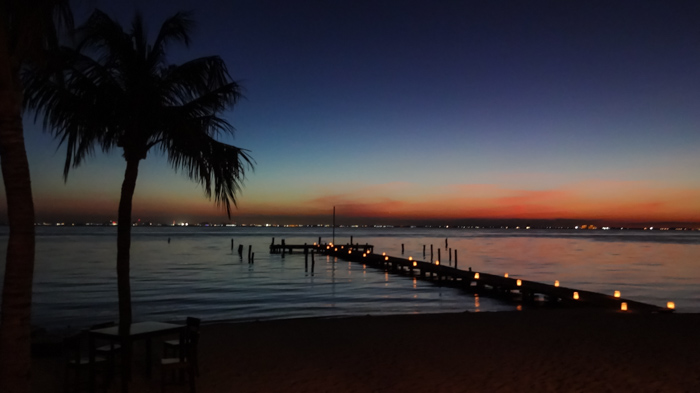 Sunset over Isla Mujeres